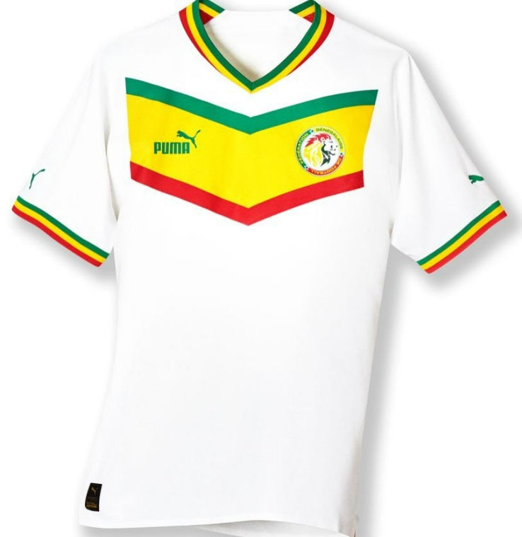 Maillot Sénégal — Édition Blanc Vert Jaune Rouge
